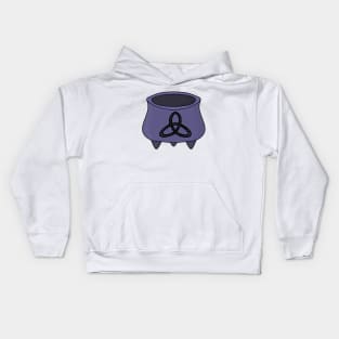 Triquetra Trinity Cauldron Kids Hoodie